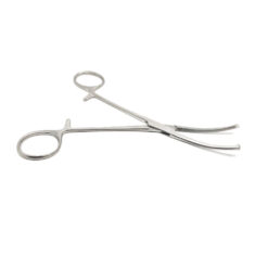 Pinza Hemostática Fina Baby-Kocher Curva con Dientes 16 cm 06-0217-SV