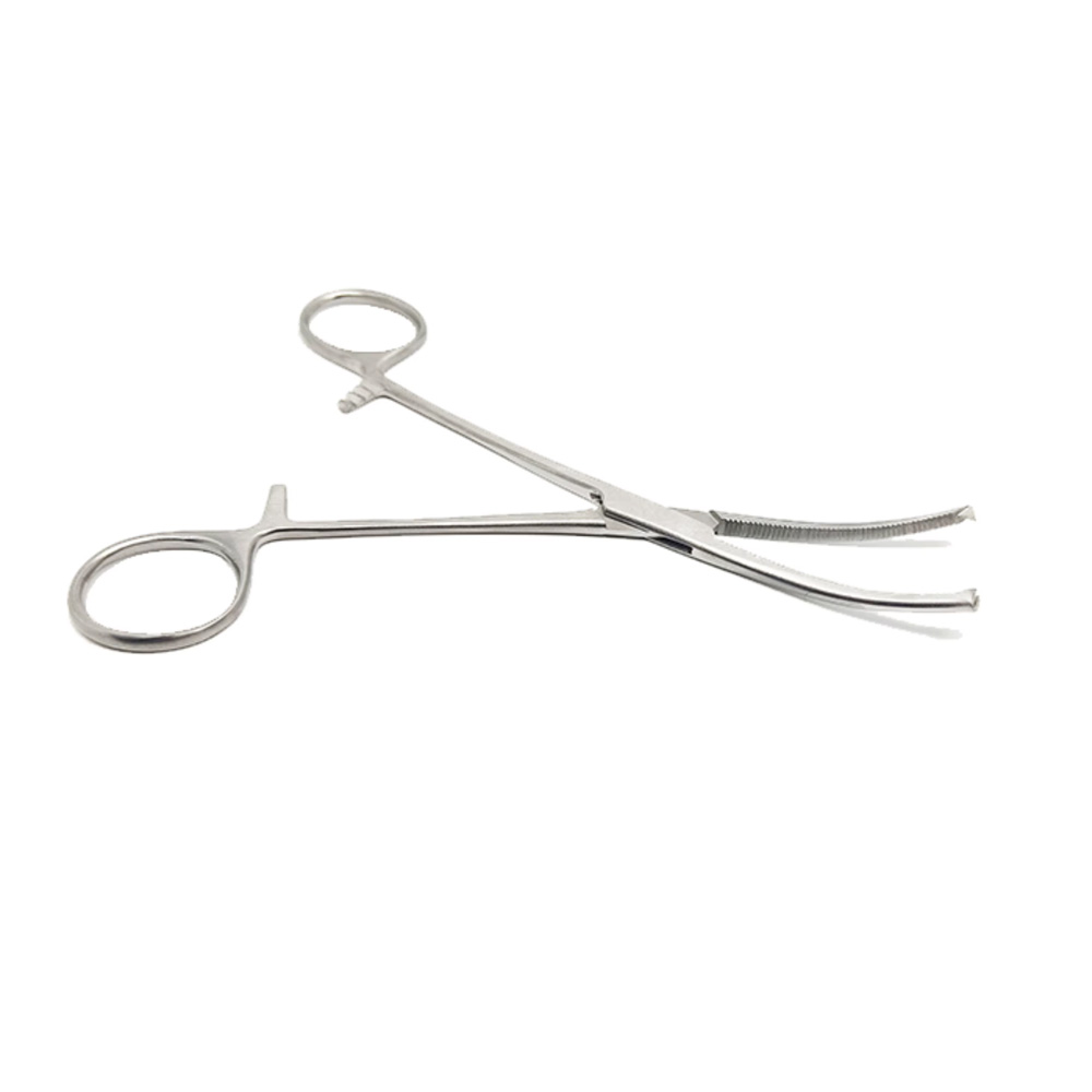 Pinza Hemostática Fina Baby-Kocher Curva con Dientes 16 cm 06-0217-SV